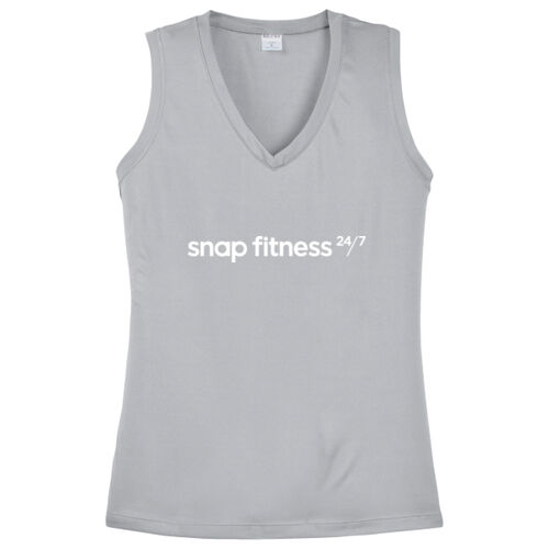 Ladies Sleeveless PosiCharge ® Competitor™ V Neck Tee Thumbnail